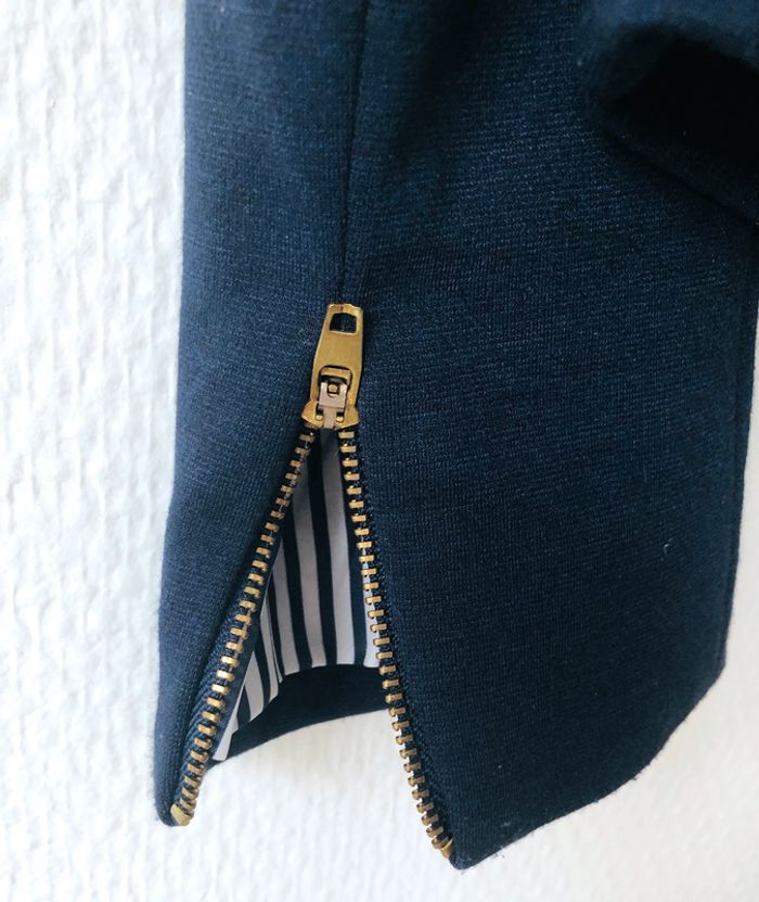 Veste courte en jersey bleu marine T S - photo numéro 3