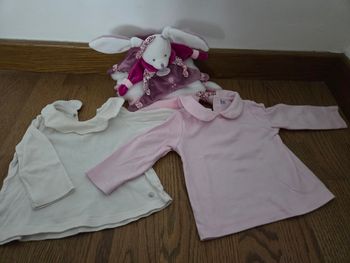 T shirt sous pull mancheq longues bébé fille