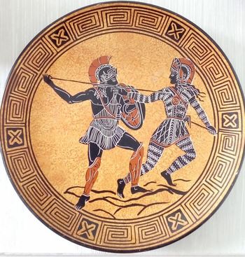 🐯 Assiette décorative grecque 🐯