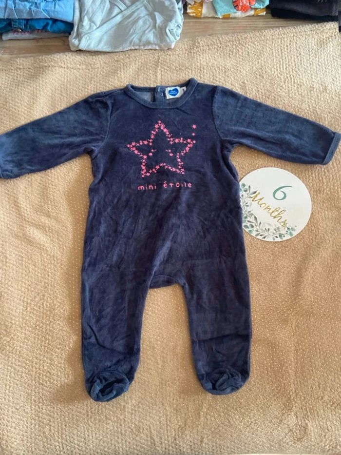 Pyjama, velours 6 mois