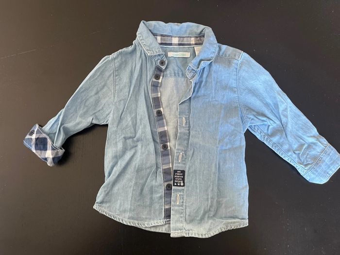 Chemise manches longues 12 mois okaidi