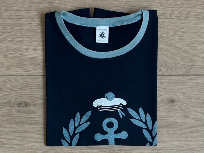 Lot de 7 t-shirts sérigraphiés Petit bateau T-10 ans - photo numéro 2