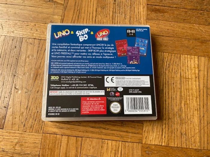 Jeu DS 3 jeux Uno / Ship Bo / Uno Free Fall - photo numéro 3