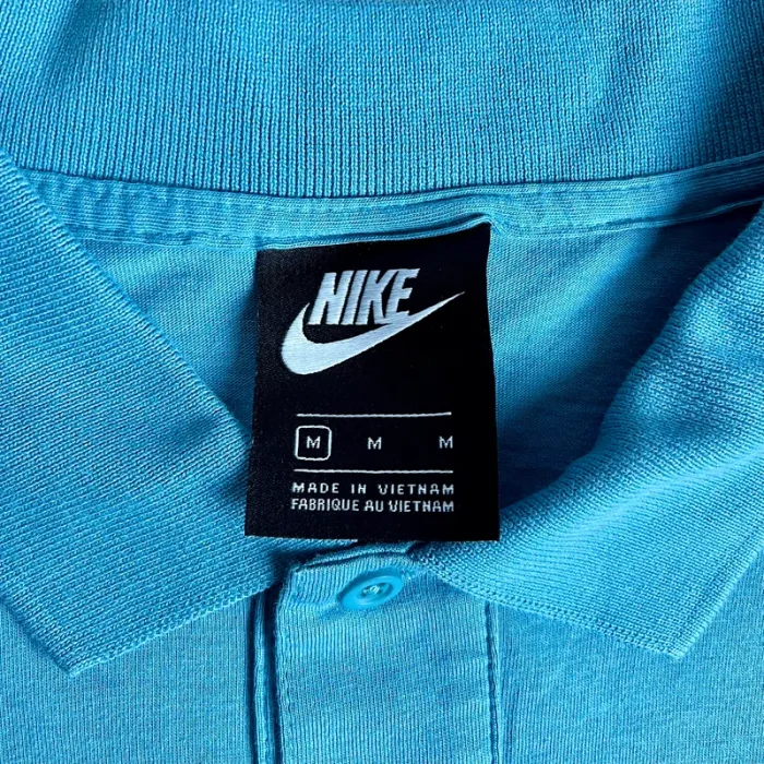 Polo/chemise/t.shirt bleu Nike (brodé) pour homme, taille M - photo numéro 4