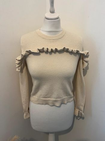 Pull fin en mérinos épaules dénudées The Kooples XS