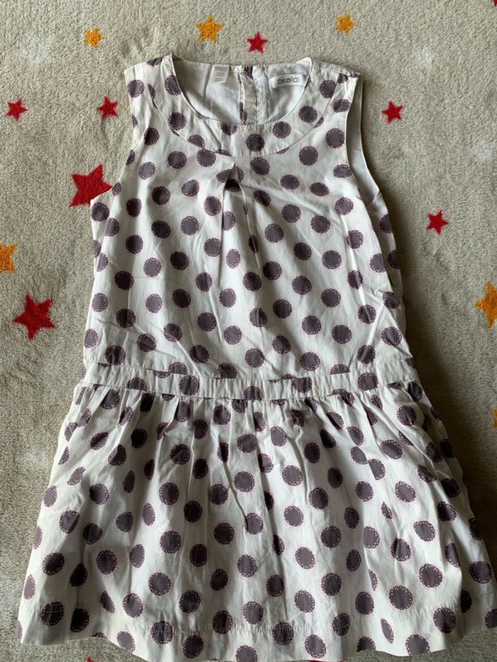 Robe Okaïdi Blanche et Violette 6A