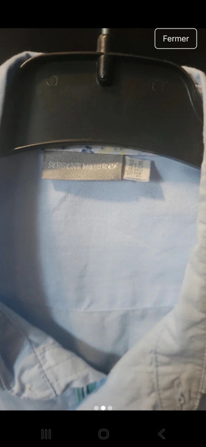 Chemise garçon 10 ans ,sergent major - photo numéro 2