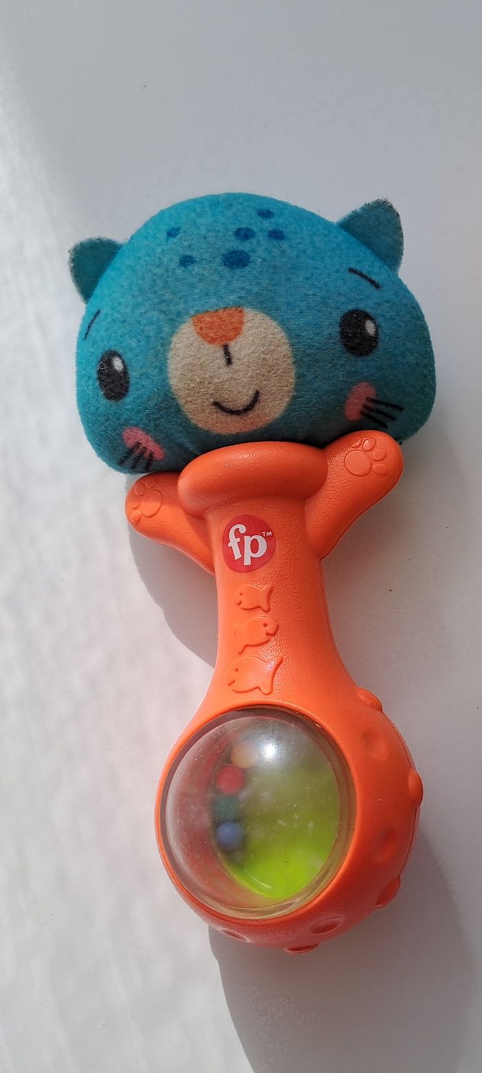 Lot 2 hochets chat girafe, fisher price - photo numéro 4