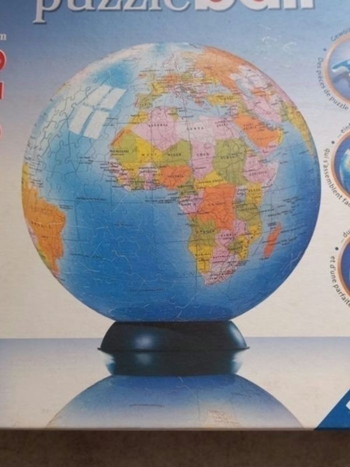 Puzzle ball Ravensburger 540 pièces Globe Terrestre