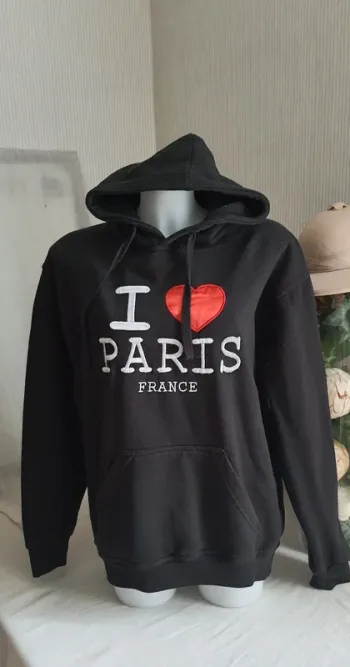 Sweat à capuche "I love Paris" GBL Industry taille L
