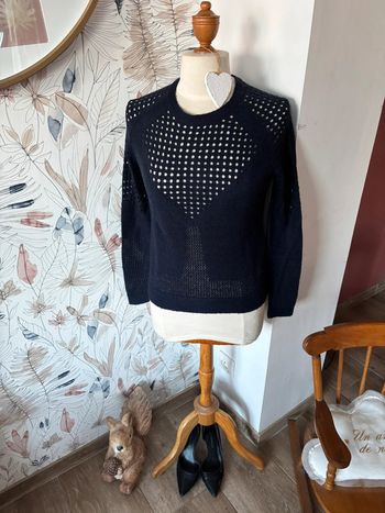 💙 Pull ajouré bleu marine - The Kooples - Taille 1