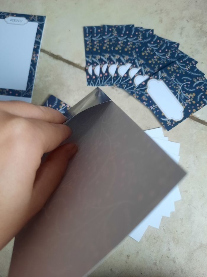 Decoration de table noél marque place porte couvert ou cadeau prénom - photo numéro 2