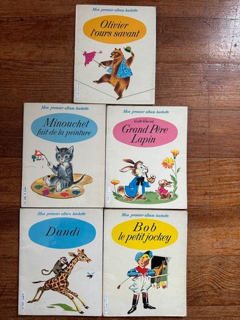 Mon premier album Hachette - lot de livres anciens vintage bd blancs Pierre Probst..