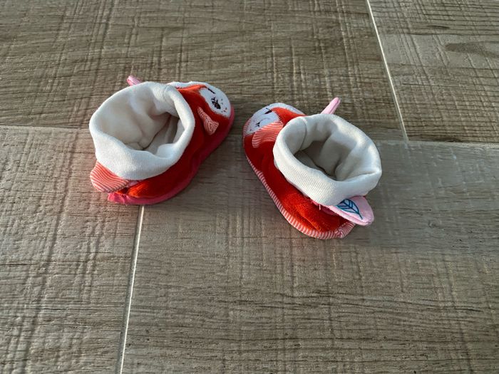 Chaussons bébé Alice  rouge/blanc Lilliputiens - photo numéro 3