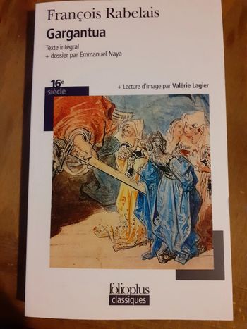 Neuf un livre Gargantua rabelais