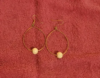 Boucle d'oreilles perle