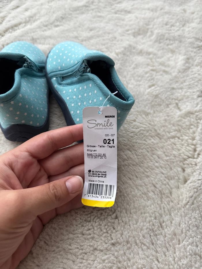 🩰 chausson bébé fille - taille 21 - neuf avec étiquette - smile - photo numéro 7