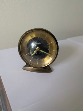 Ancien réveil en laiton blessing made in West Germany