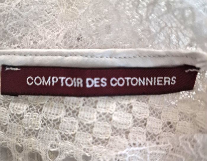 Blouse manches longues Comptoir des Cotonniers – Taille S – Blanc – État : Très bon - photo numéro 8