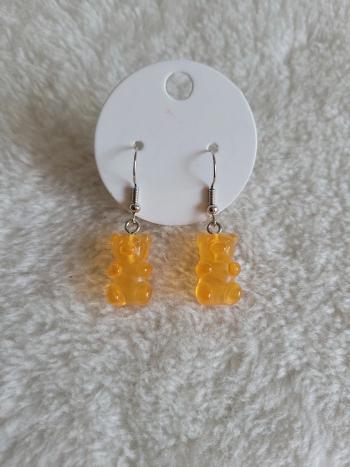 Boucles Haribo nounours orange - photo numéro 2