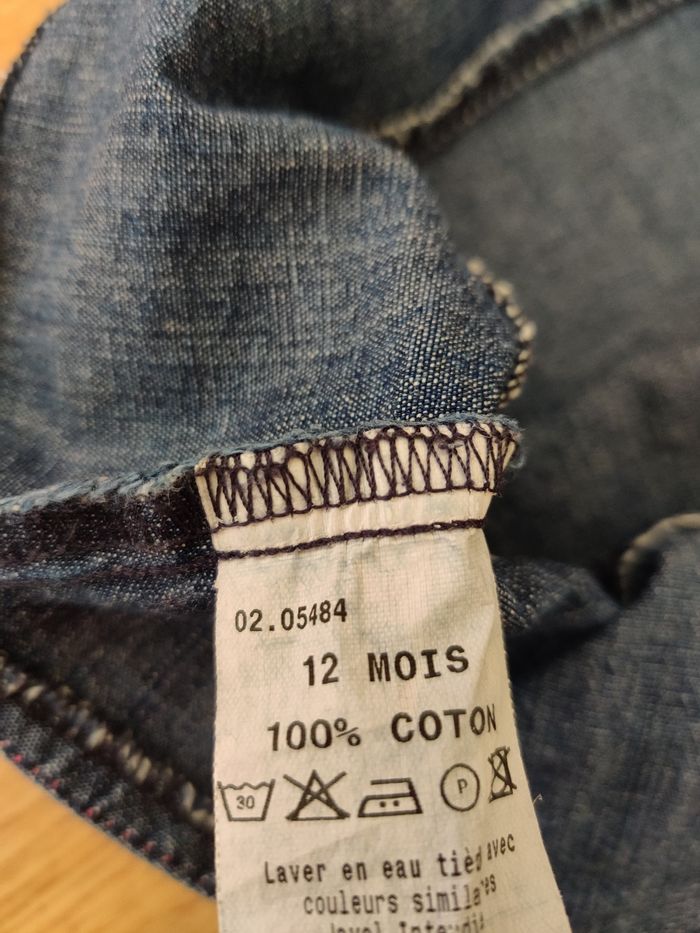 Robe en jean 12 mois Natalys - photo numéro 5