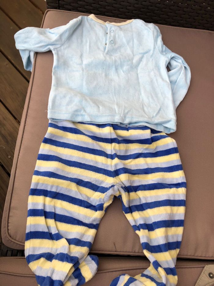 Pyjama 2 pièces velours 1 an 12 mois - photo numéro 4