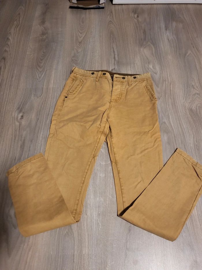 Magnifique pantalon moutarde homme bonobo taille 38 - photo numéro 5