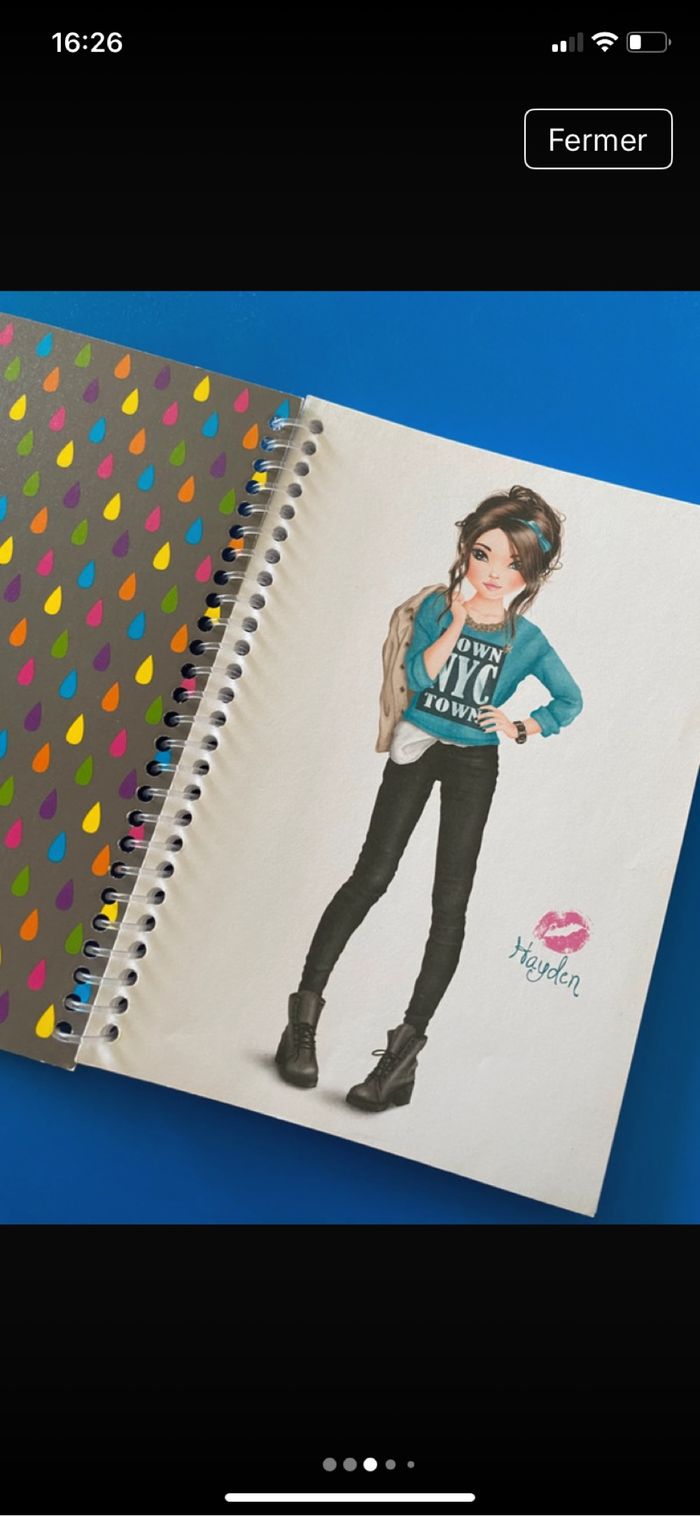 Cahier coloriage dessins Top Model - photo numéro 3