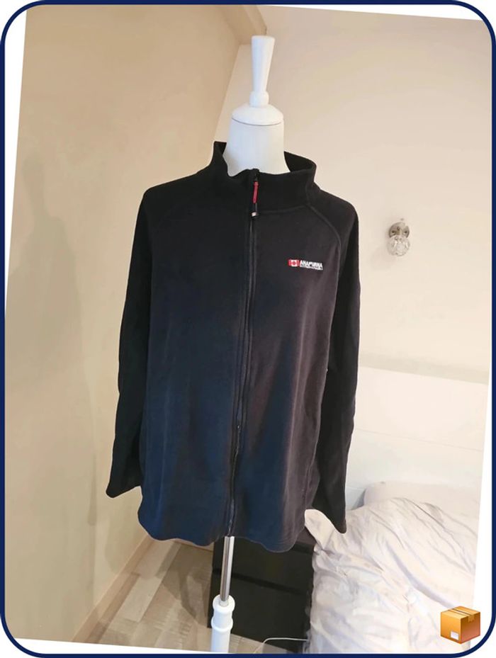 Veste polaire noire xl anapurna homme