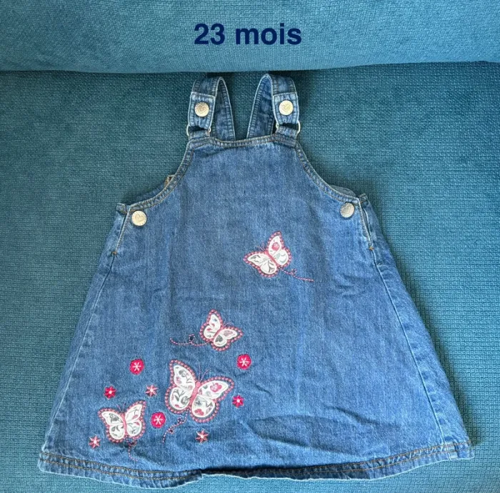Robe salopette jean