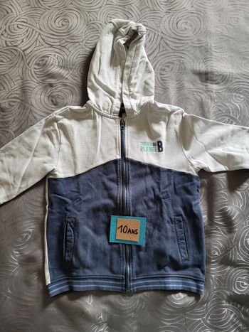 Gilet zippé à capuche