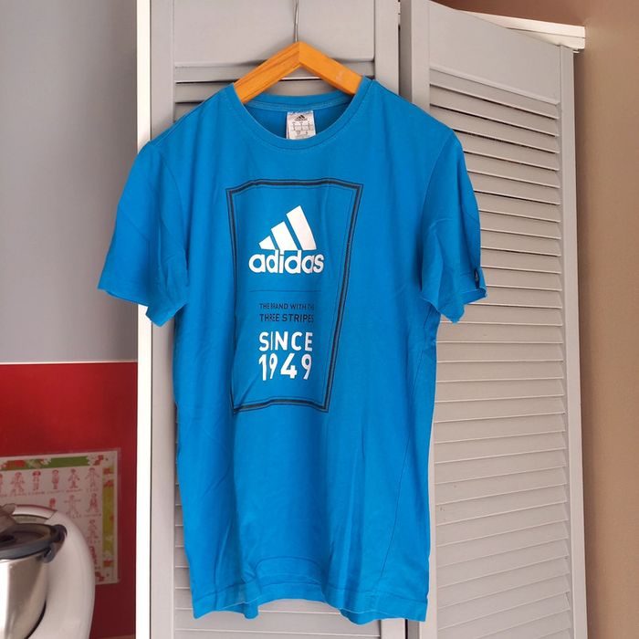 Tee shirt bleu adidas