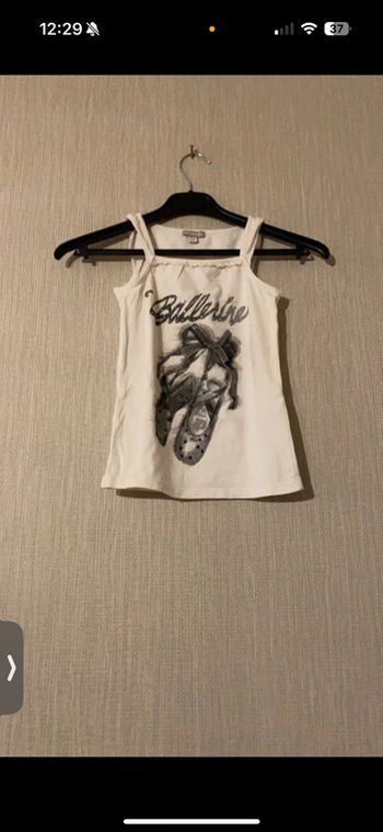 Debardeur orchestra blanc 6 ans ballerine