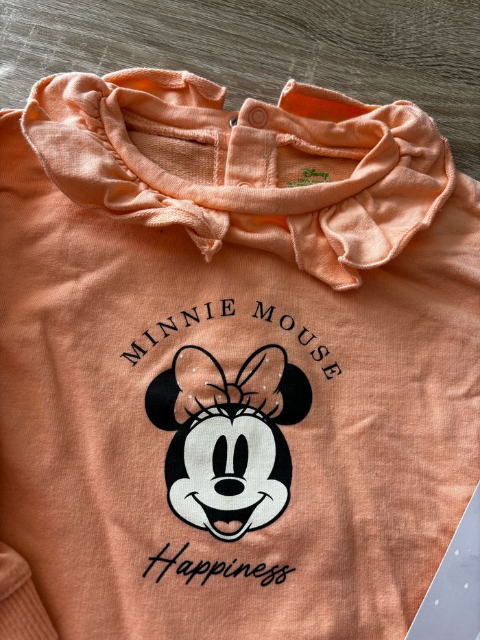 Sweat Minnie orange DISNEY t.18m - photo numéro 2