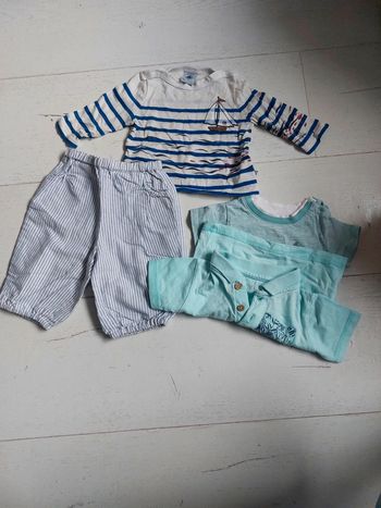 Lot de 4 vêtements été Taille 3 mois