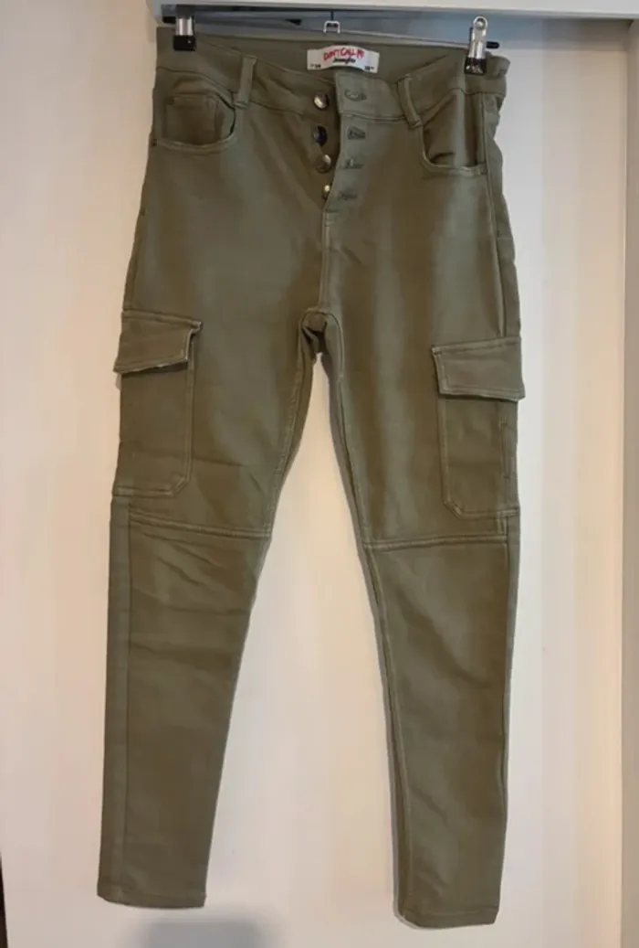 Pantalon cargo kaki Jennyfer - T38