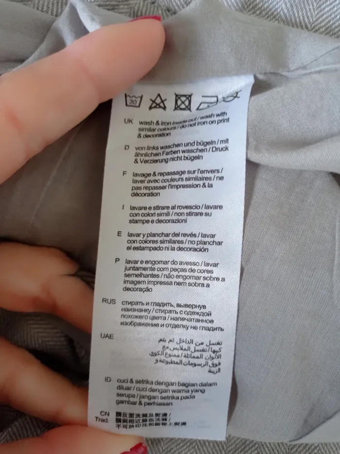 Robe chinée gris taupe blanc se porte avec bretelles ou sans en bustier T.34 EDC - photo numéro 9