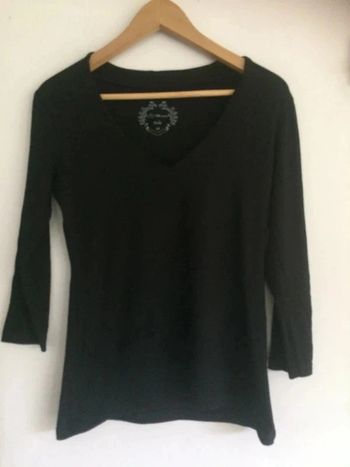 Haut noir manches 3/4