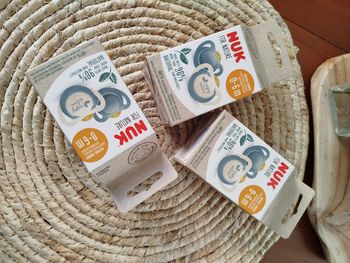 Lot de 3 boîtes de 2 tétines neuves Nuk 