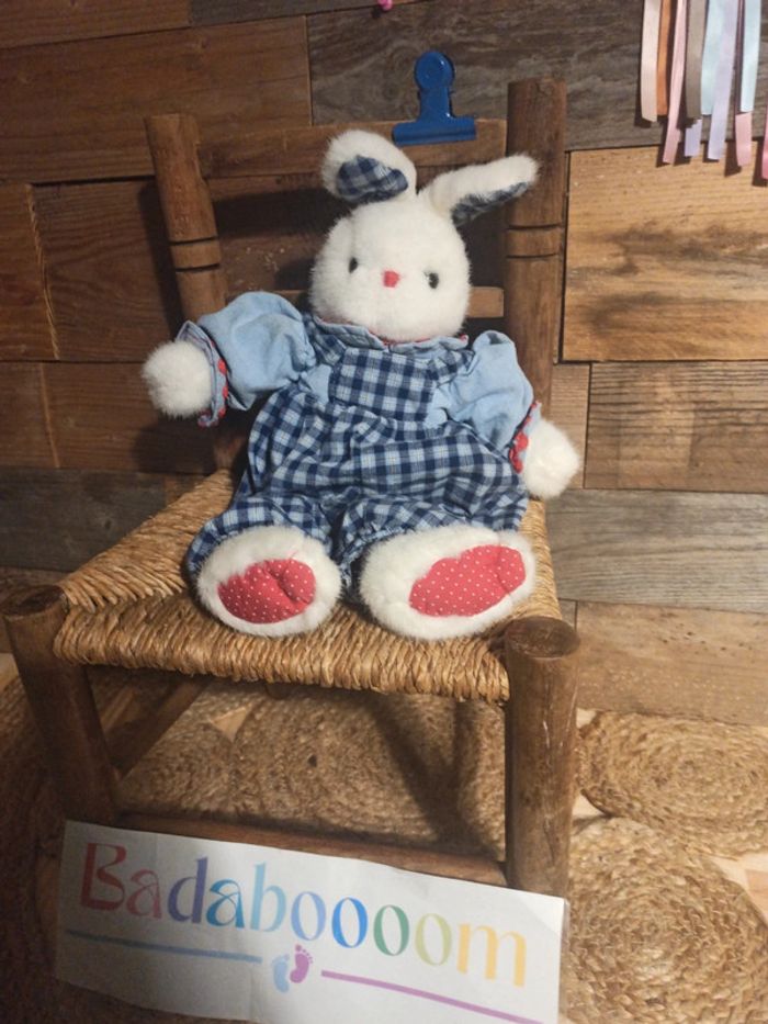 Peluche lapin vintage Jacadi tbe - photo numéro 8