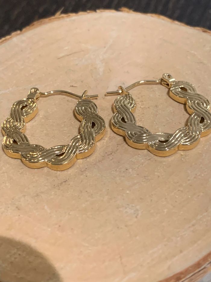 Boucles d'oreilles acier