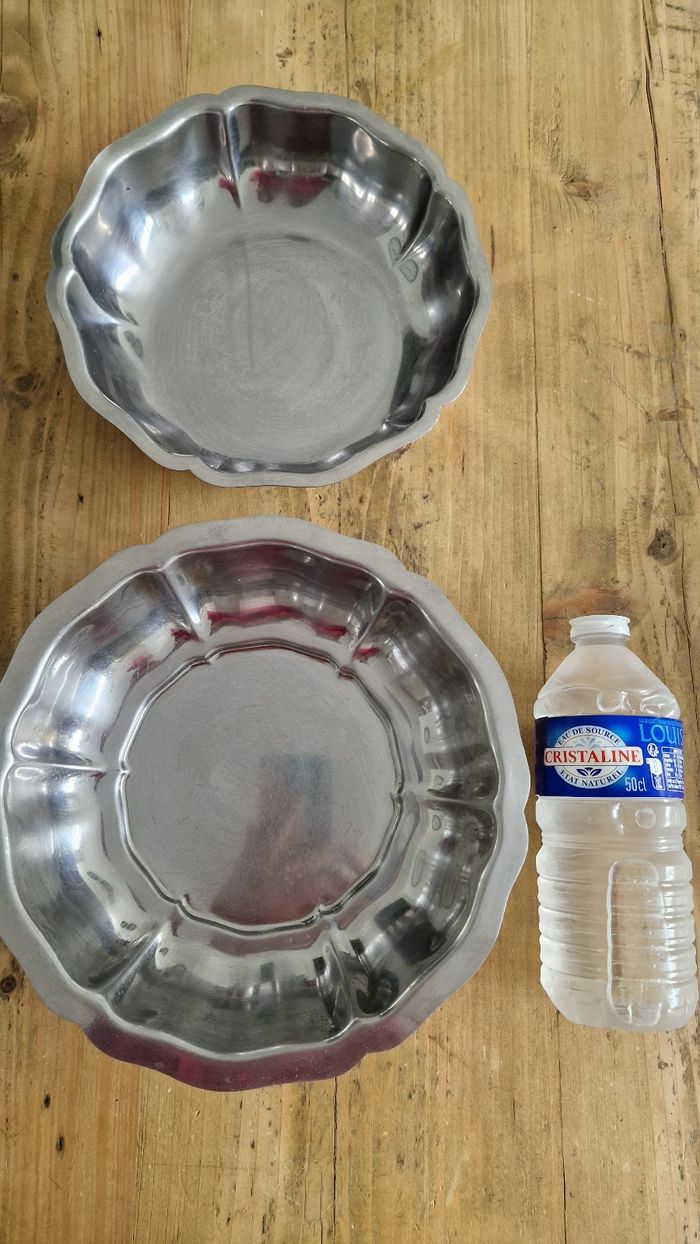 2 plats creux inox