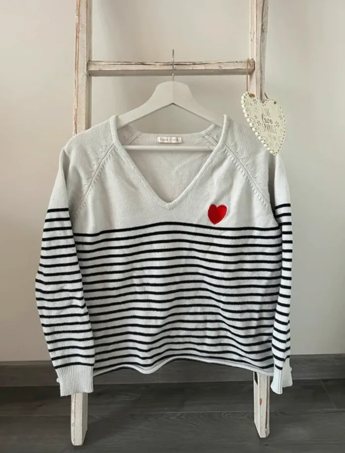 Pull marinière taille S