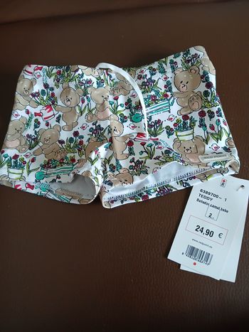 short de bain nounours garcon 24 mois 2 ans