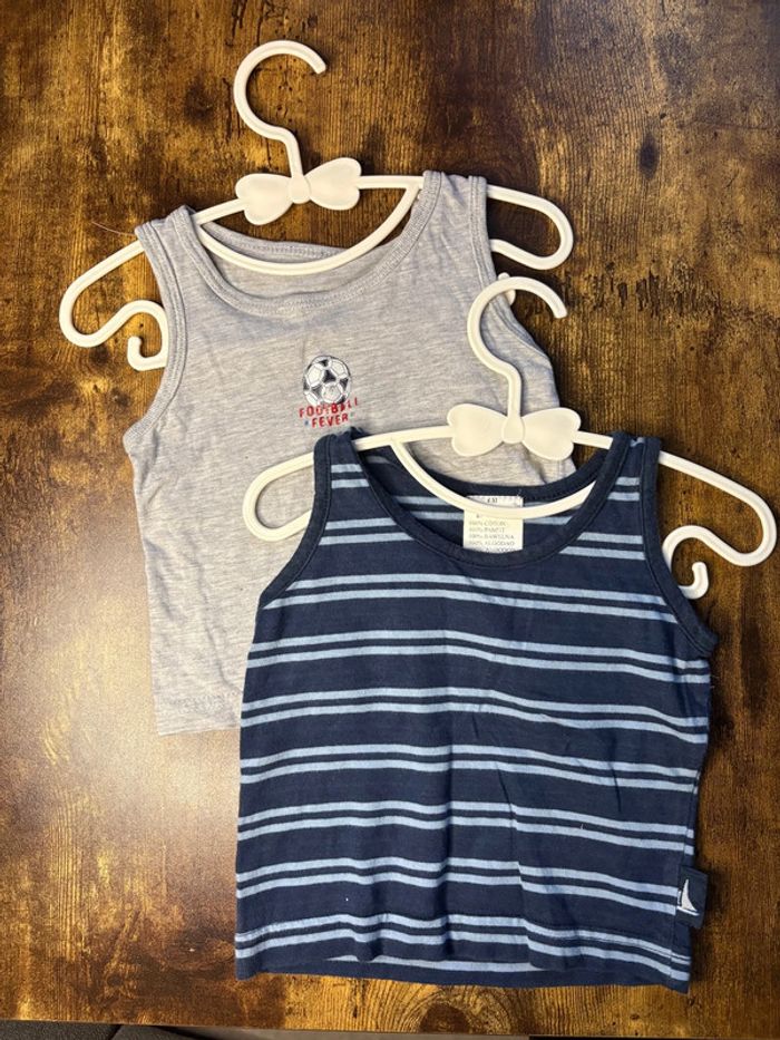 Lot 2 débardeurs 6m