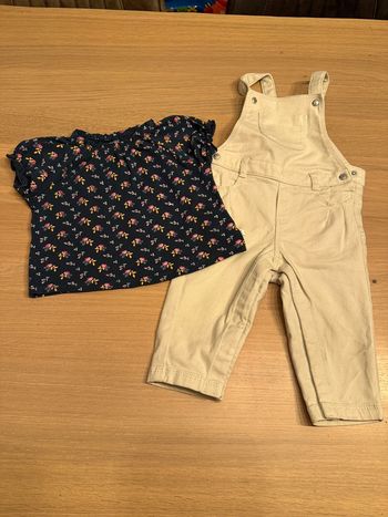 Ensemble fille salopette