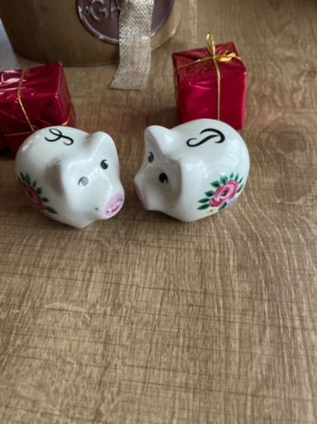 Salière et poivrière original 👍en porcelaine