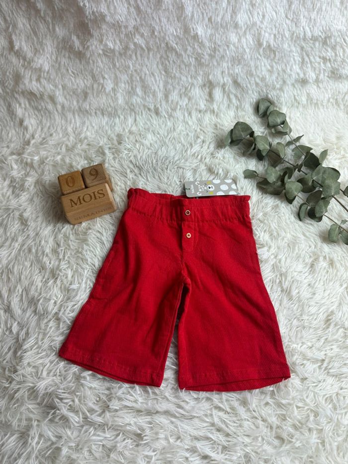 Pantalon rouge Tuc Tuc taille 9 mois