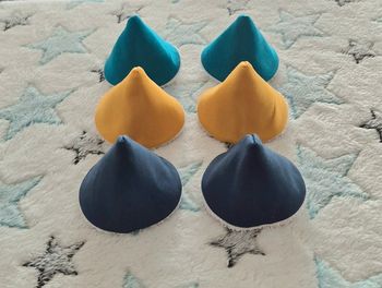 Lot de 6 tipis ~ cônes a pipi Turquoise 🩵 Bleu 💙 Moutarde 💛