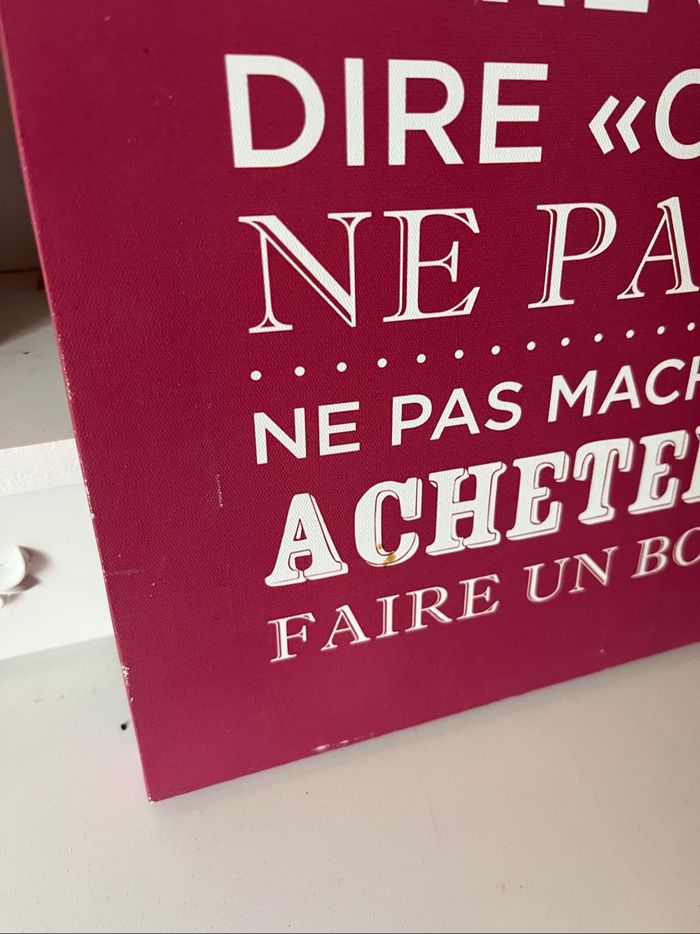 Toile fond rose "les règles de la cuisine " BE 👩‍🍳 - photo numéro 3